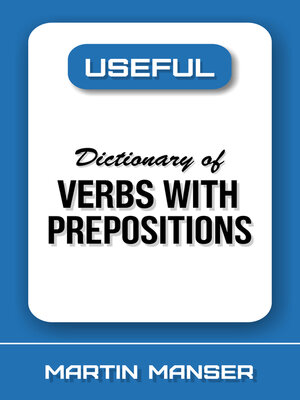 cover image of Useful Dictionary of Verbs With Prepositions